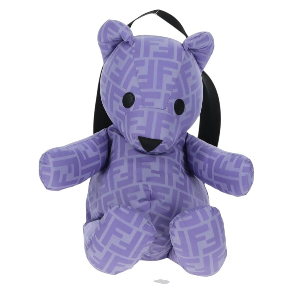 Fendi Zucca Nylon Bear Backpack Purple